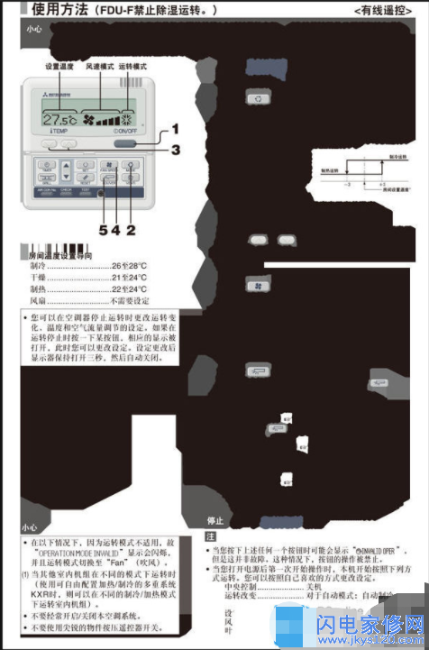 三菱重工中央空调的说明书_中央空调说明书【图解】